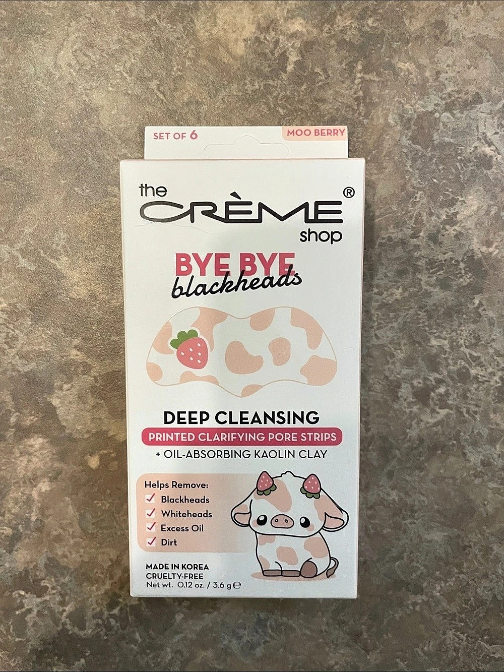 The Crème Shop Bye Blackheads Deep Cleansing Printed Clarifying Pore Strips